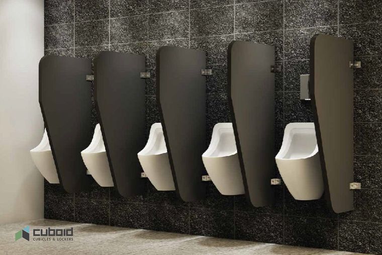 แผ่นกั้นโถปัสสาวะ (Urinal Partition) สี Black 142 SD&nbsp;