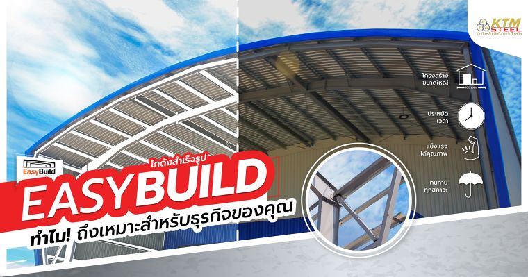 ทำไมโกดังสำเร็จรูป EasyBuild ถึงเหมาะสมกับธุรกิจของคุณ ! ภาพประกอบ