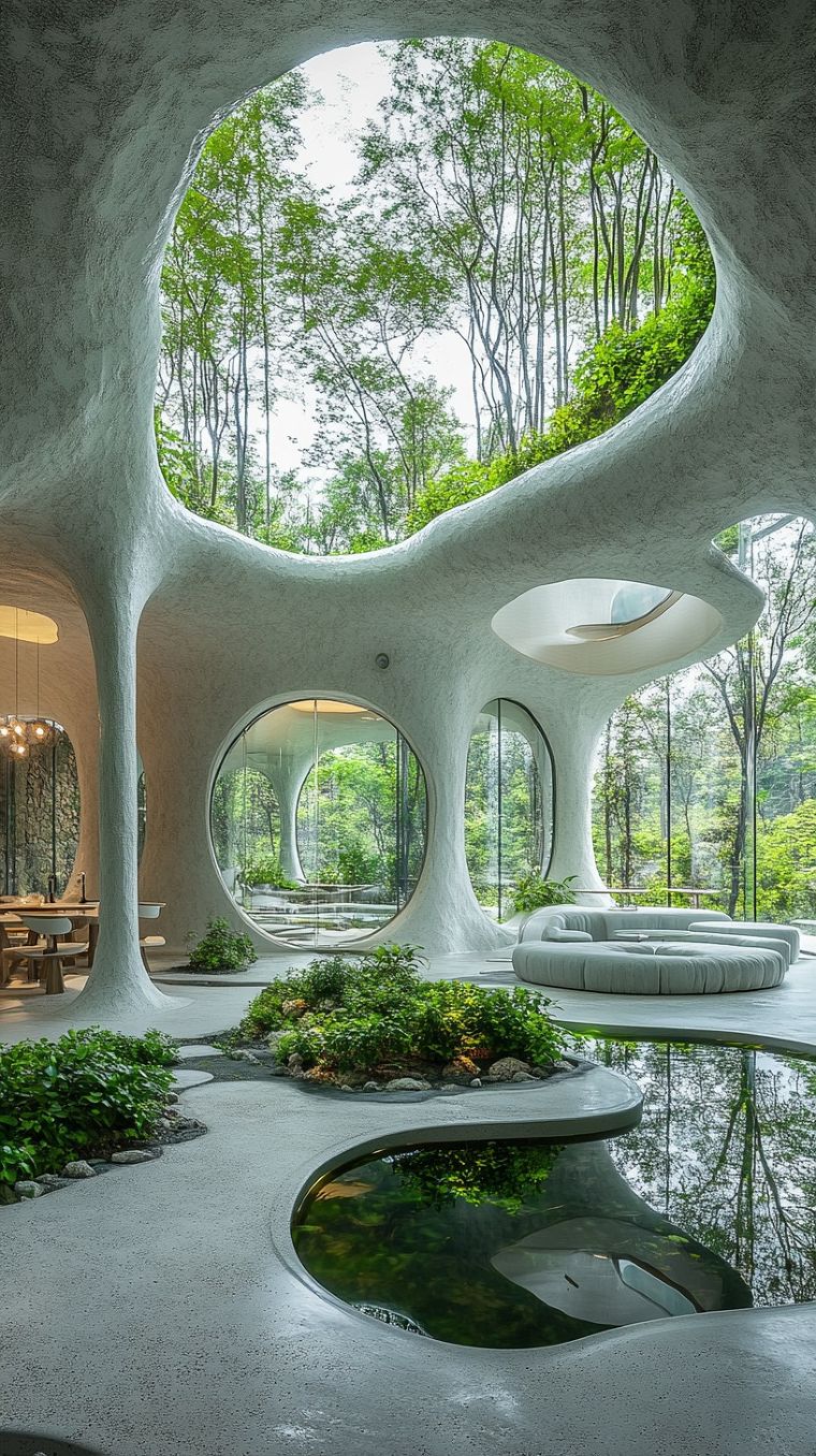 สวน Futuristic: การออกแบบล้ำสมัยที่เชื่อมโยงธรรมชาติและเทคโนโลยี ภาพประกอบ