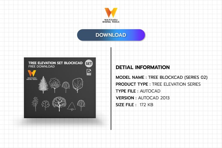 BLOCKCAD SET FREE DOWNLOAD : TREES SERIES 2 (ต้นไม้ชุดที่ 2) ภาพประกอบ