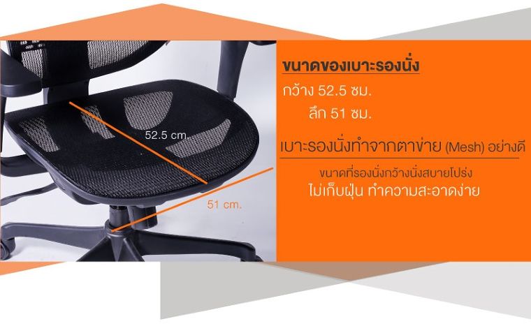 สรีระไหนก็เอาอยู่! กับเก้าอี้ทำงาน Ergonomic Chair  ตอบรับทุกฟังก์ชั่นการใช้งานได้อย่างลงตัว ภาพประกอบ