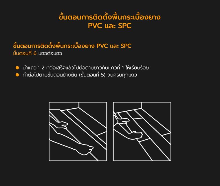 เทคนิควิธีการติดตั้งพื้นกระเบื้องยาง PVC และ SPC ภาพประกอบ