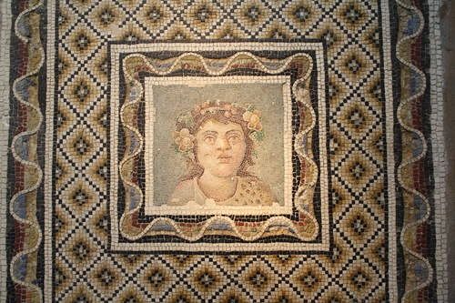 Roman Bacchus Floor Mosaic by Mark Cartwright