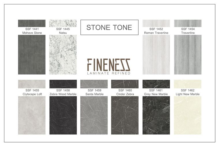 Laminte ลายหินของ FINENESS Laminate ซึ่งเป็นที่นิยมและใช้กันอย่างแพร่หลายในขณะนี้