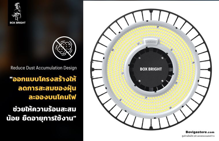 4 เหตุผลทำไมโรงงานอุตสาหกรรมควรใช้ โคมไฟไฮเบย์ LED Series 12 (LED High bay Series 12) ภาพประกอบ