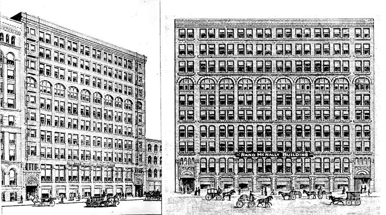 Rand McNally Building&nbsp; 160-174 Adams Street&nbsp;Drawing Presentation

รูปภาพประกอบจาก&nbsp;www.chicagology.com
