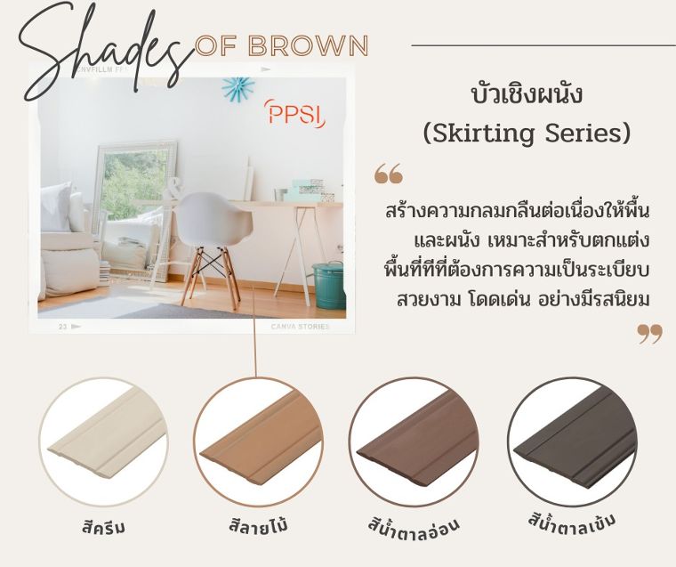 Shades of Brown เทรนด์การตกแต่งภายใน ปี 2022  ภาพประกอบ