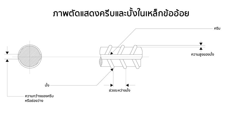 เปิดทุกคุณสมบัติของครีบและบั้ง ในเหล็กข้ออ้อย...ส่วนสำคัญในการติดตั้ง ที่คุณไม่ควรมองข้าม! ภาพประกอบ