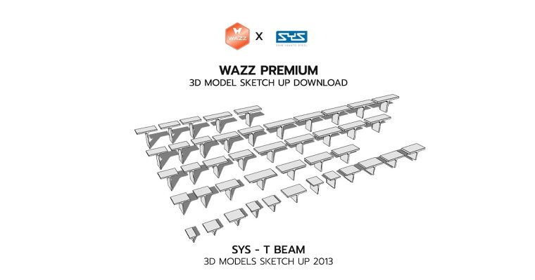 3D MODEL SKETCH UP DOWNLOAD : SYS T-BEAM ภาพประกอบ