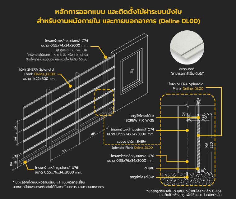 Detail design and detail section

Splendid Plank Deline (DL00)
