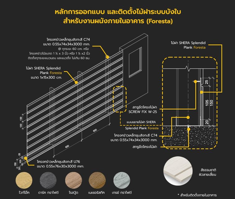 Detail design and detail section

Splendid Plank Foresta
