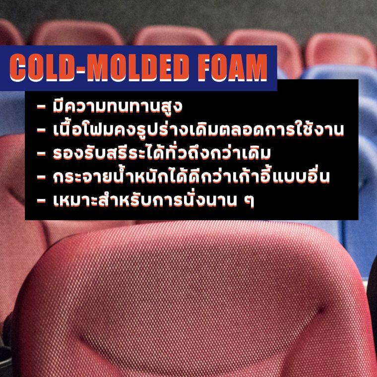 Cold-molded Foam คืออะไร !!? ช่วยให้นั่งสบายขึ้นได้ยังไง  ภาพประกอบ