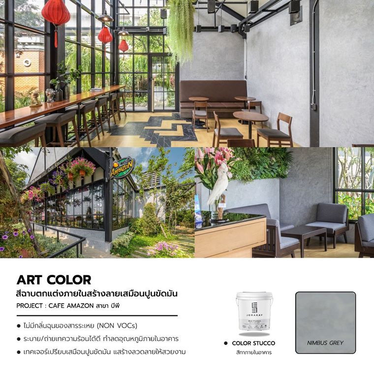 สีทาอาคารจากธรรมชาติ รุ่น Art Color และ Texture Color ตัวช่วยในการแต่งเติมลวดลายพื้นผิวให้งานทาสี ดูมีมิติและอัตลักษณ์เฉพาะตัว ภาพประกอบ