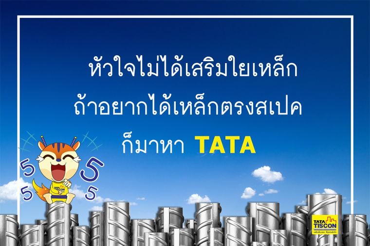 TATA เหล็กเส้น เป็นกันเองแบบจริงจัง ภาพประกอบ