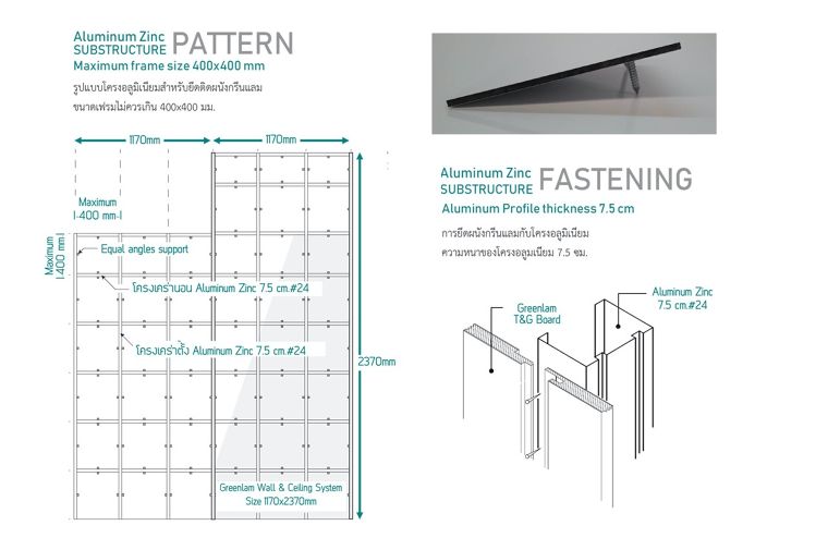วิธีติดตั้งผนังและฝ้าสำเร็จรูปกรีนแลม เซฟการ์ด (Greenlam Safeguard Wall & Ceiling System) ภาพประกอบ