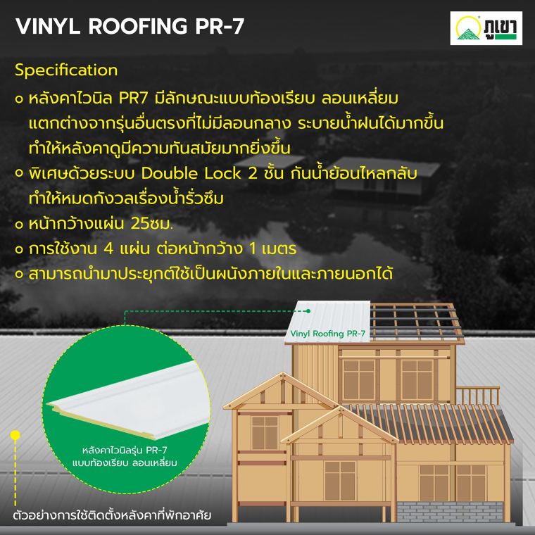 หลังคาไวนิลแต่ละแบบมีคุณสมบัติและมีลักษณะการนำไปใช้งานอย่างไร? (Vinyl Roofing Detail Design & Recommended Use) ภาพประกอบ