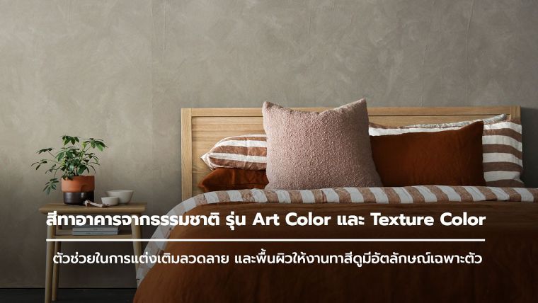 สีทาอาคารจากธรรมชาติ รุ่น Art Color และ Texture Color ตัวช่วยในการแต่งเติมลวดลายพื้นผิวให้งานทาสี ดูมีมิติและอัตลักษณ์เฉพาะตัว ภาพประกอบ