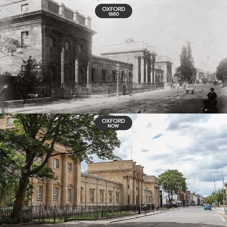 Oxford Then and Now กาลเวลาเปลี่ยนไปเกือบ 200 ปี แต่คุณค่าทางสถาปัตยกรรมยังคงอยู่ ภาพประกอบ