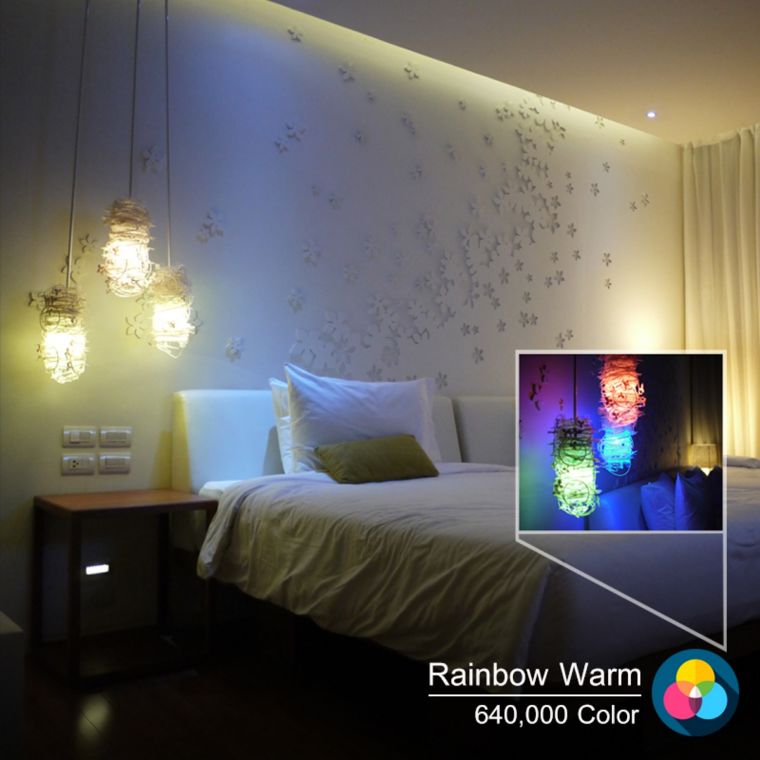 แสงไฟ Rainbow Warm แสงไฟที่อบอุ่นกับการตกเเต่งห้องนอนให้ดูมีชีวิตชีวาอีกครั้ง!! ภาพประกอบ