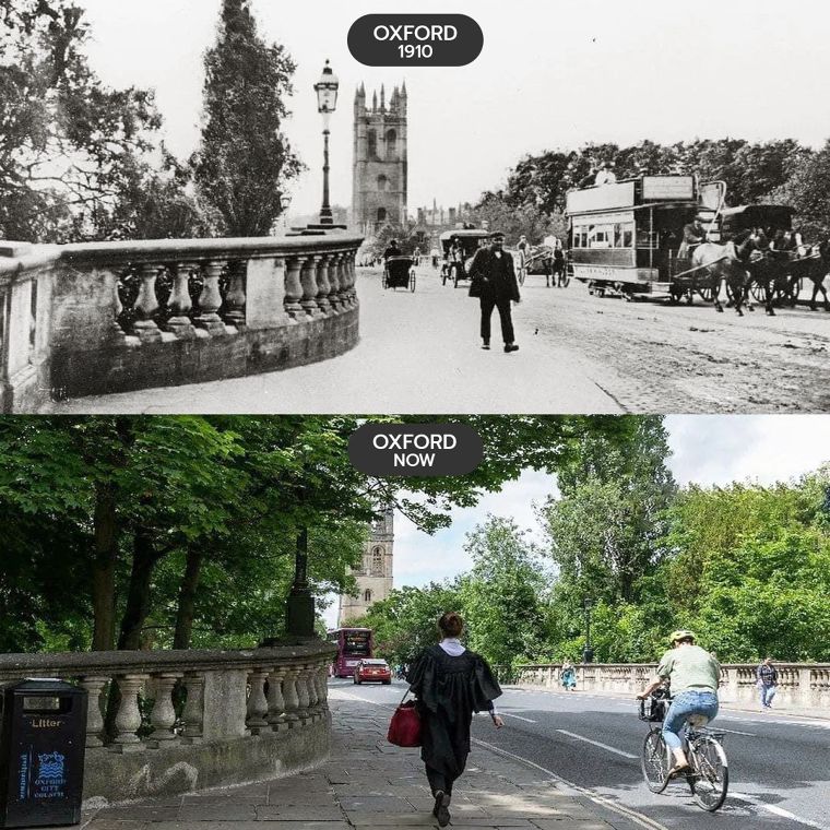 Oxford Then and Now กาลเวลาเปลี่ยนไปเกือบ 200 ปี แต่คุณค่าทางสถาปัตยกรรมยังคงอยู่ ภาพประกอบ