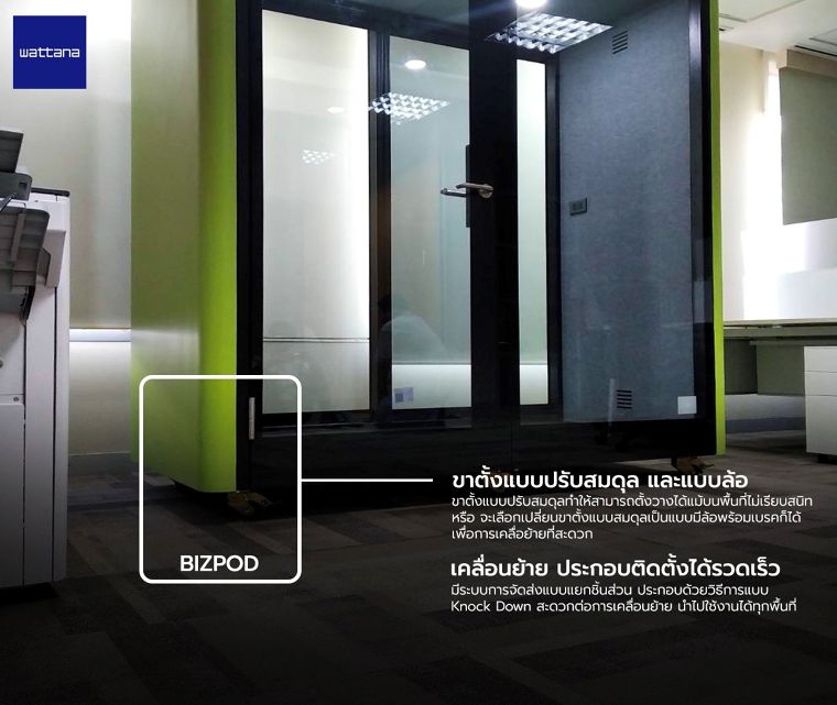 BIZPOD ห้องเก็บเสียงสำเร็จรูป คืออะไร มีคุณสมบัติเด่น และมีรูปแบบการใช้งานเป็นอย่างไร ภาพประกอบ