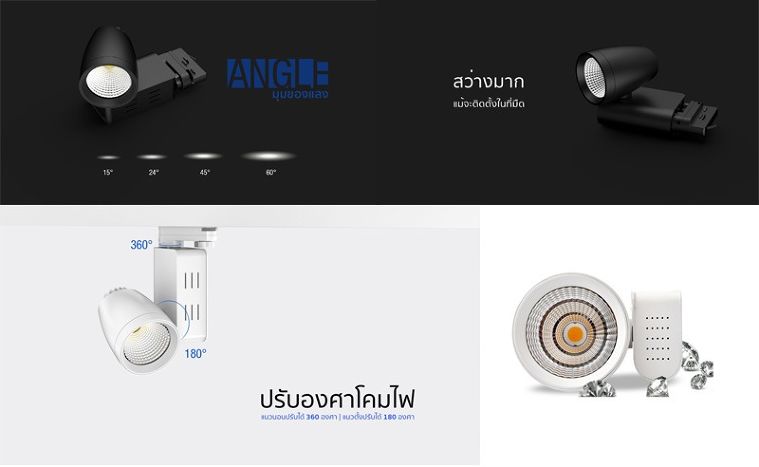 LED Track Light เพิ่มเสน่ห์ แต่งเติมความสว่างให้ภายในพื้นที่ของคุณ กับคุณสมบัติที่ปรับได้ถึง 360 องศา!  ภาพประกอบ