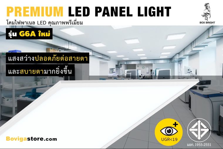 สเปคโคมไฟฝังฝ้า LED Panel Light สำหรับใช้ในอาคารที่ต้องใช้แสงสว่างมากๆ ต่อเนื่องเป็นเวลานาน และสำหรับอาคารที่ต้องใช้แสงนุ่มนวลสบายตาเป็นพิเศษ ภาพประกอบ