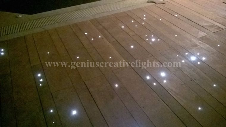 ไอเดียแต่งพื้นบ้าน,ร้านอาหาร ด้วย LED Fiber optic star in floor ภาพประกอบ