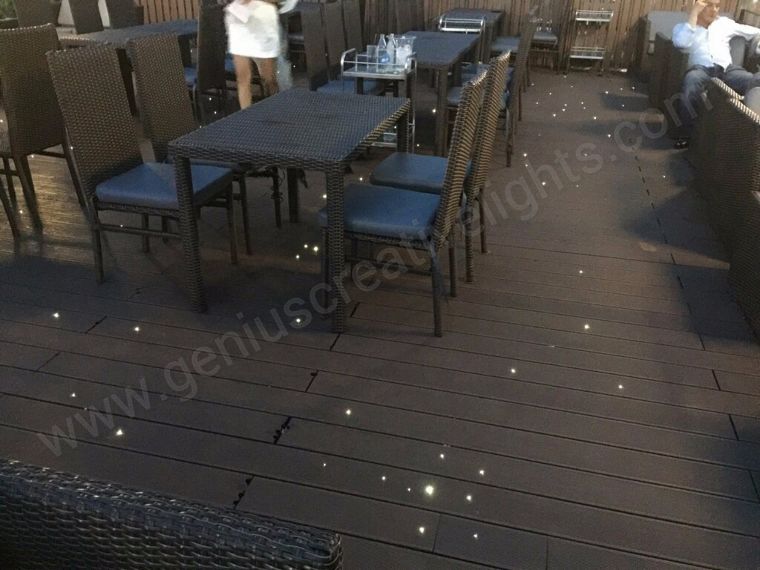 ไอเดียแต่งพื้นบ้าน,ร้านอาหาร ด้วย LED Fiber optic star in floor ภาพประกอบ