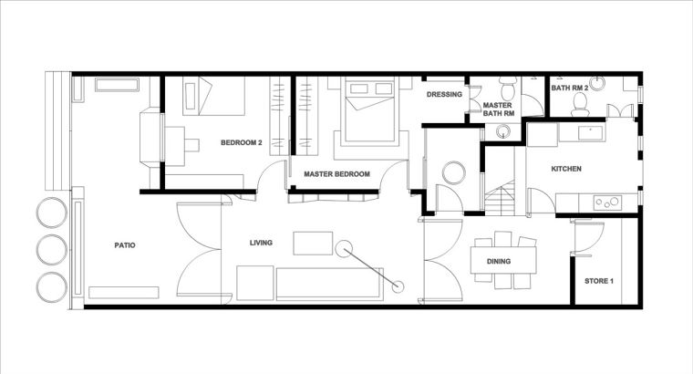 บ้านชั้นเดียวสไตล์ Modern&Tropical ขนาดพอเหมาะสำหรับ Life Style ของครอบครัวเดี่ยว ! ภาพประกอบ