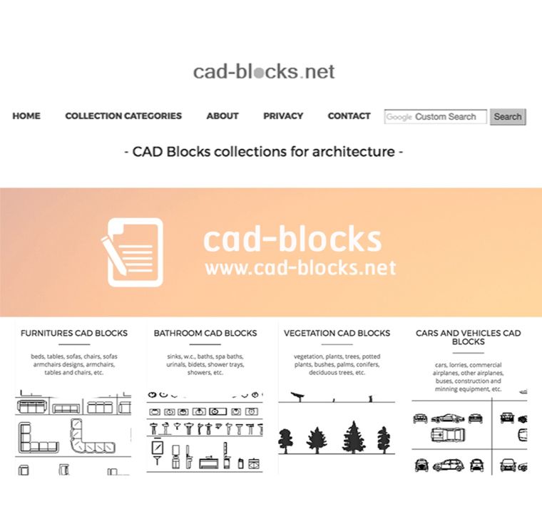 1. คลิ๊ก&nbsp;http://www.cad-blocks.net/