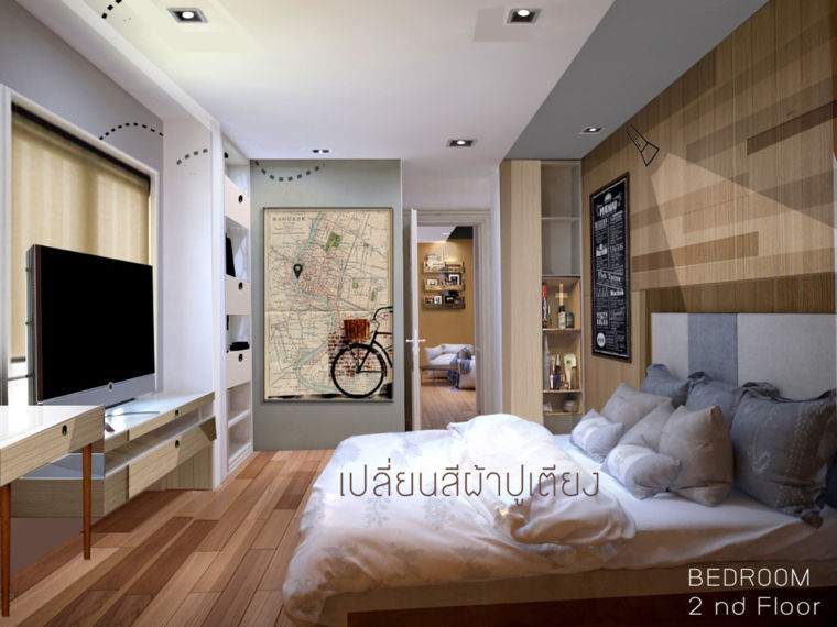 ภาพ Interior 4: ชั้น 2 PAPA's Floor เล่าเรื่องการเดินทางในบรรยากาศ Modern Contemporary