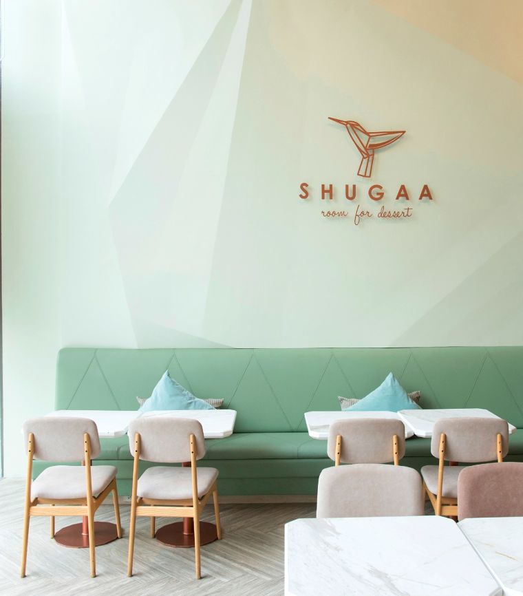 ร้าน SHUGAA Dessert คาเฟ่น่านั่งหวานๆ สีพาสเทล สไตล์ Modern&Luxury  ! ภาพประกอบ